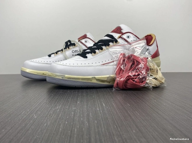 MaikeSneakers Off-White 3789 HighQuality Red Jordan2 SP DJ4375- White 1029